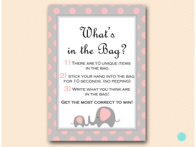 tlc32-pink-whats-in-the-bag-sign-pink-elephant-baby-shower