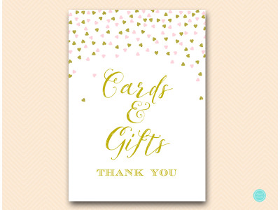 sn484-sign-cards-and-gifts-decoration-sign-pink-gold-baby-bridal