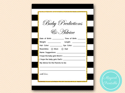 tlc135-baby-predictions-and-advice-card-gold-baby-shower-games