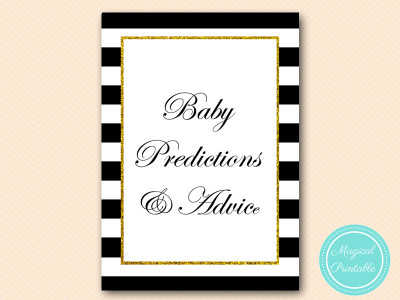 tlc135-baby-predictions-and-advice-sign-gold-baby-shower-games