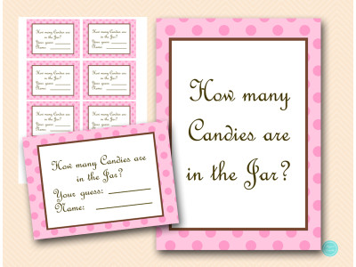 tlc25p-how-many-candies-cards-pink-dots-baby-shower-game