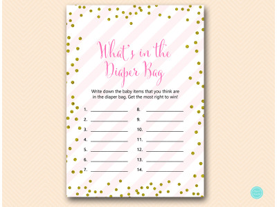 tlc477-whats-in-diaper-bag-pink-gold-baby-shower-games