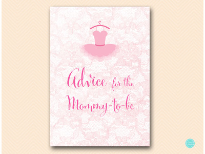 tlc478-advice-for-mommy-to-be-sign-tutu-ballerina-baby-shower-game