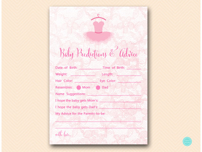 tlc478-baby-prediction-and-advice-tutu-ballerina-baby-shower-game