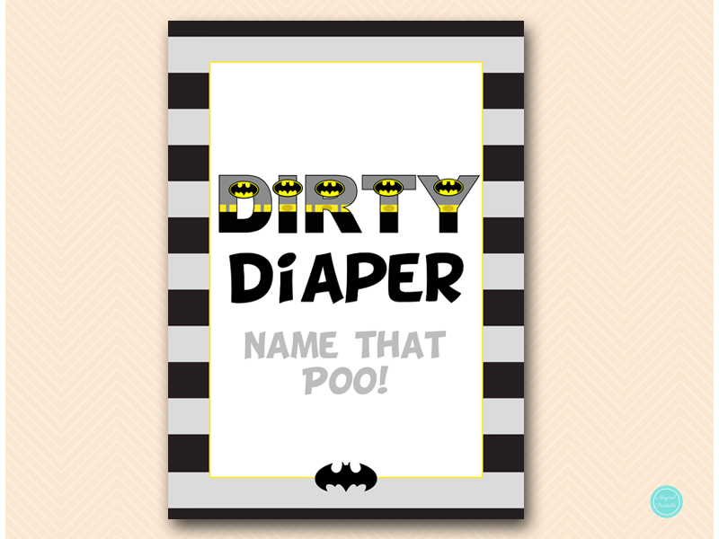 Batman Baby Shower Game Package - Magical Printable