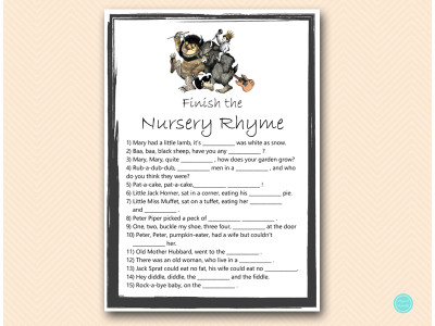 tlc486b-nursery-rhyme-finish-king-where-the-wild-things-are-baby-shower-game