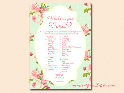whats-in-your-purse-mint-baby-shower-shabby-chic-tlc85