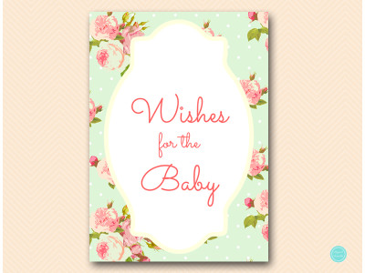 wishes-for-the-baby-mint-baby-shower-shabby-chic-tlc85-sign