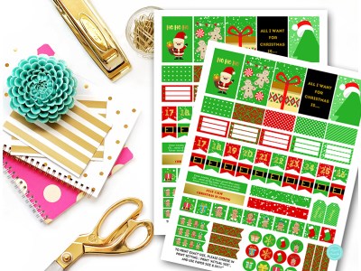 FREE Download Christmas Planner Stickers - Magical Printable