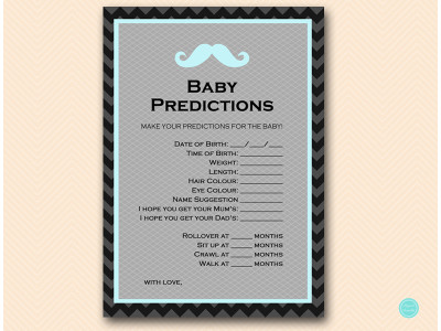 baby-predictions-blue-mustashe-baby-shower-activities-games