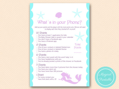 TLC125-whats-in-your-phone-baby-mermaid-baby-shower-game-printable