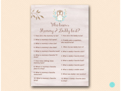 TLC401B-who-knows-daddy-mommy-best-blue-owl-baby-shower-game