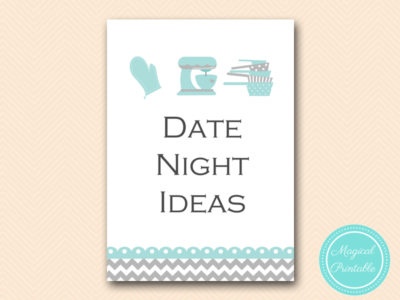 date-night-sign-teal-kitchen-bridal-shower