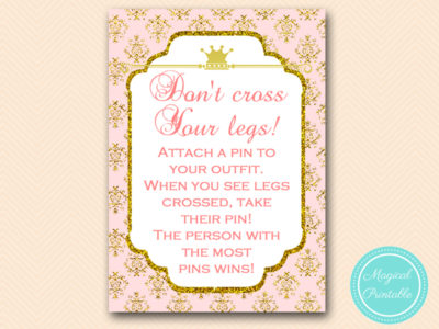 dont cross your legs game baby shower bridal shower tlc110