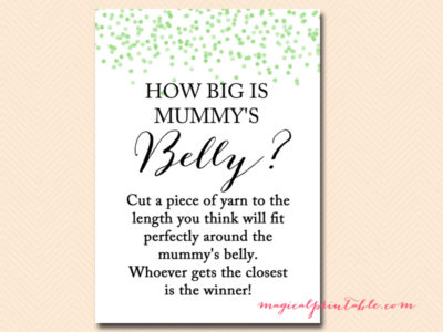 how-big-is-mummys-belly-green-confetti-baby-shower-games