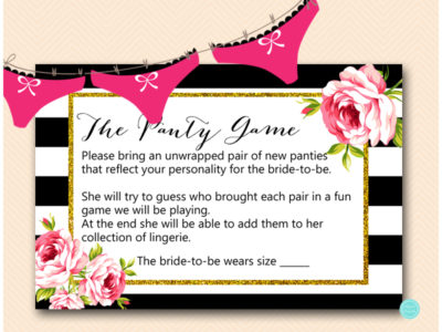 BS10B-panty-game-drop-black-stripes-pink-floral-chic-bridal-shower-card