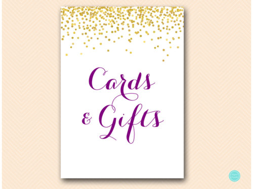 BS508-sign-cards-gifts-purple-gold-bridal-shower-game