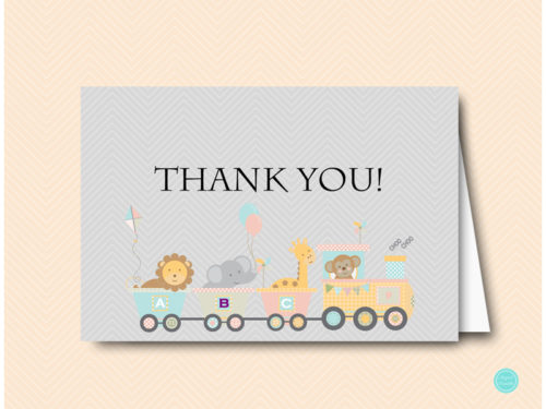 TLC54 Thank-You-Card-5x7-foldable-animal-baby-shower-favors-zoo-jungle