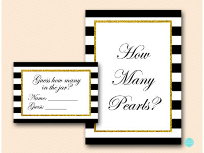 bs61-how-many-pearls-in-jar-gold-black-stripes-bridal-shower
