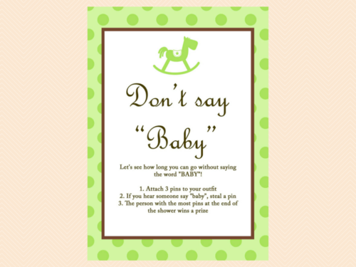dont say baby game -gender-neutral-rocking-horse-baby-shower