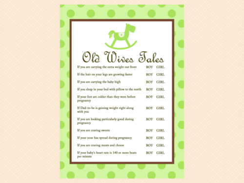old wives tales game -gender-neutral-rocking-horse-baby-shower