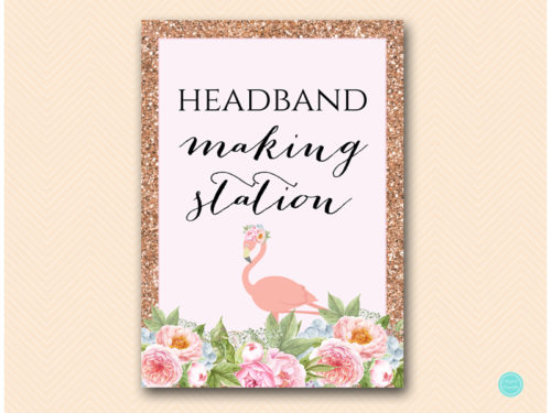 BS130-sign-headband-making-station-flamingo-baby-shower-girl-headband-sign