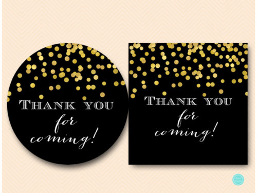 BS46 tags-2-inches-thank-you-for-coming-bridal-shower-favor-tags-gold-black