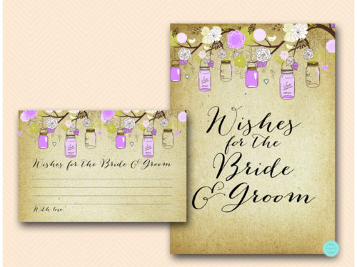 BS49-wishes-for-bride-groom-sign-purple-mason-jars