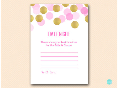 BS509-date-night-card-hot-pink-gold-bridal-shower-bachelorette-hens