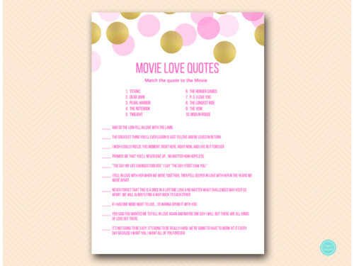 BS509-movie-love-quotes-1-hot-pink-gold-bridal-shower-bachelorette-hens