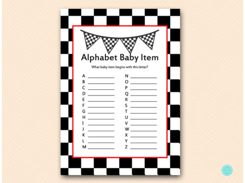 TLC113-ABC-baby-items-racing-car-baby-shower-game