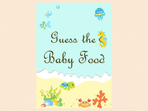 TLC19-Baby Food Game, Baby Food Jar Labels, Guess the Baby Food Flavor