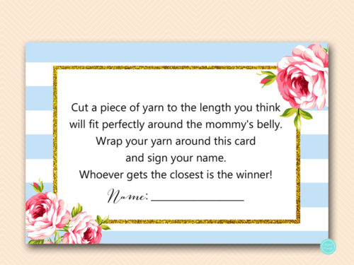 TLC50B-how-big-is-mommys-belly-card-baby-blue-and-gold-baby-shower-game