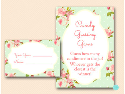 TLC85-candy-guessing-game-sign-mint-shabby-chic-baby-shower-game