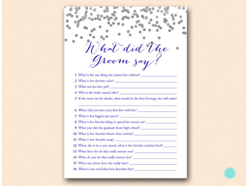 BS149B-what-did-groom-say-navy-silver-bridal-shower-game