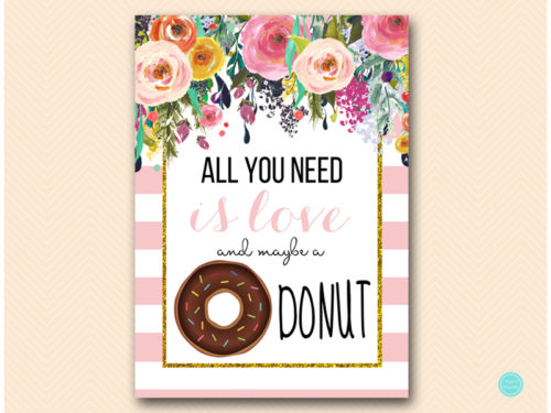 BS532-donut sign all you need is love and donut