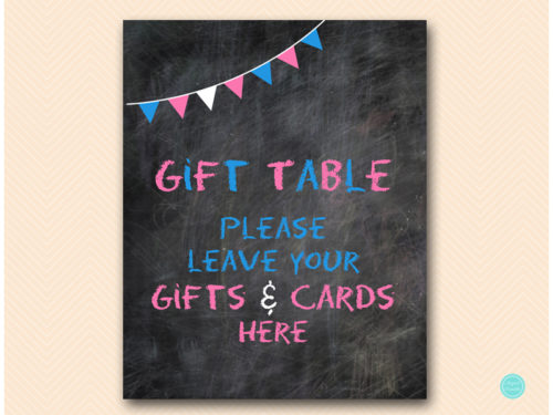 SN29-gift-table-cards-gifts-gender-reveal-baby-shower-chalkboard