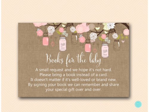 TLC459-books-for-baby-pink marson jars burlap baby shower