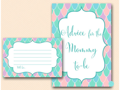 TLC531-advice-for-mommy-sign-pink-purple-aqua-mermaid-baby-shower-food-labels