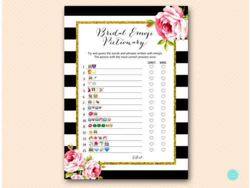 BS10B-emoji-pictionary-15Q-black-and-gold-bridal-shower