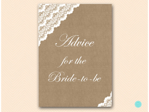 BS34-advice-for-the-bride-sign-burlap-lace-bridal-shower-game