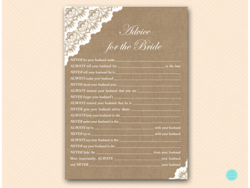 BS34-husband-advice-for-bride-card-burlap-lace-bridal-shower-game