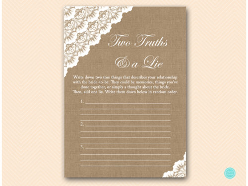 BS34-two-truths-a-lie-burlap-lace-bridal-shower-game