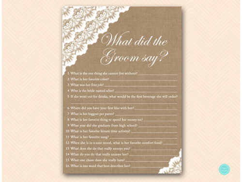 BS34-what-did-the-groom-say-burlap-lace-bridal-shower-game