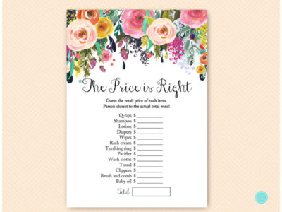 TLC140-price-is-right-B-floral-garden-baby-shower-game