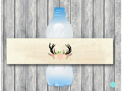 TLC21 Water-Bottle-Label oh deer baby shower