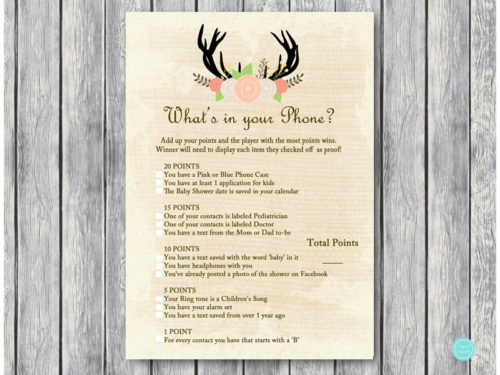 TLC21-whats-in-your-phone-A-burlap-deer-baby-shower-game