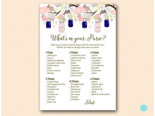 TLC479-whats-in-your-purse-navy-blue-pink-mason-jars-shower-game