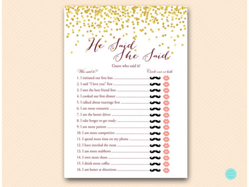 BS46M-he-said-she-said-D-gold-maroon-bridal-shower-game-hen-party