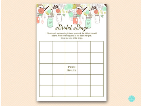 BS64-bingo-gift-items-blank-mint-coral-bridal-shower-game